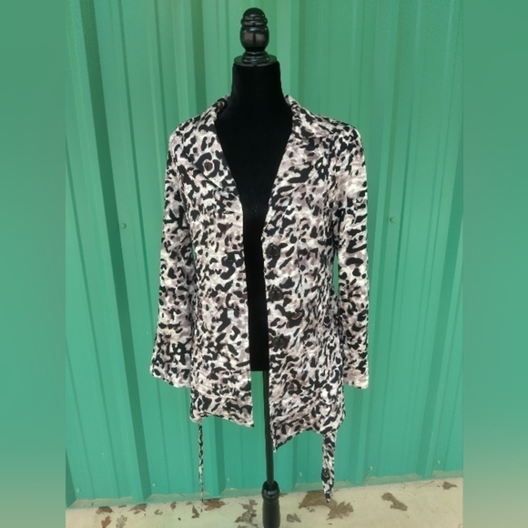 Jules & Leopold Women's Leopard Print Jacket Size Medium MobWife Animal Print - Picture 4 of 7